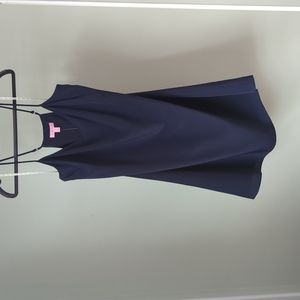 Lilly Pulitzer Dusk 100% Silk Slip Dress in True Navy - sz Large